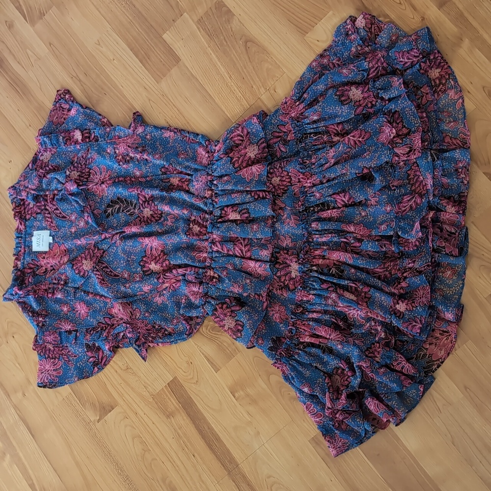 Misa Los Angeles Lilian Floral Mini Dress M Night Blooms - Picture 10 of 15